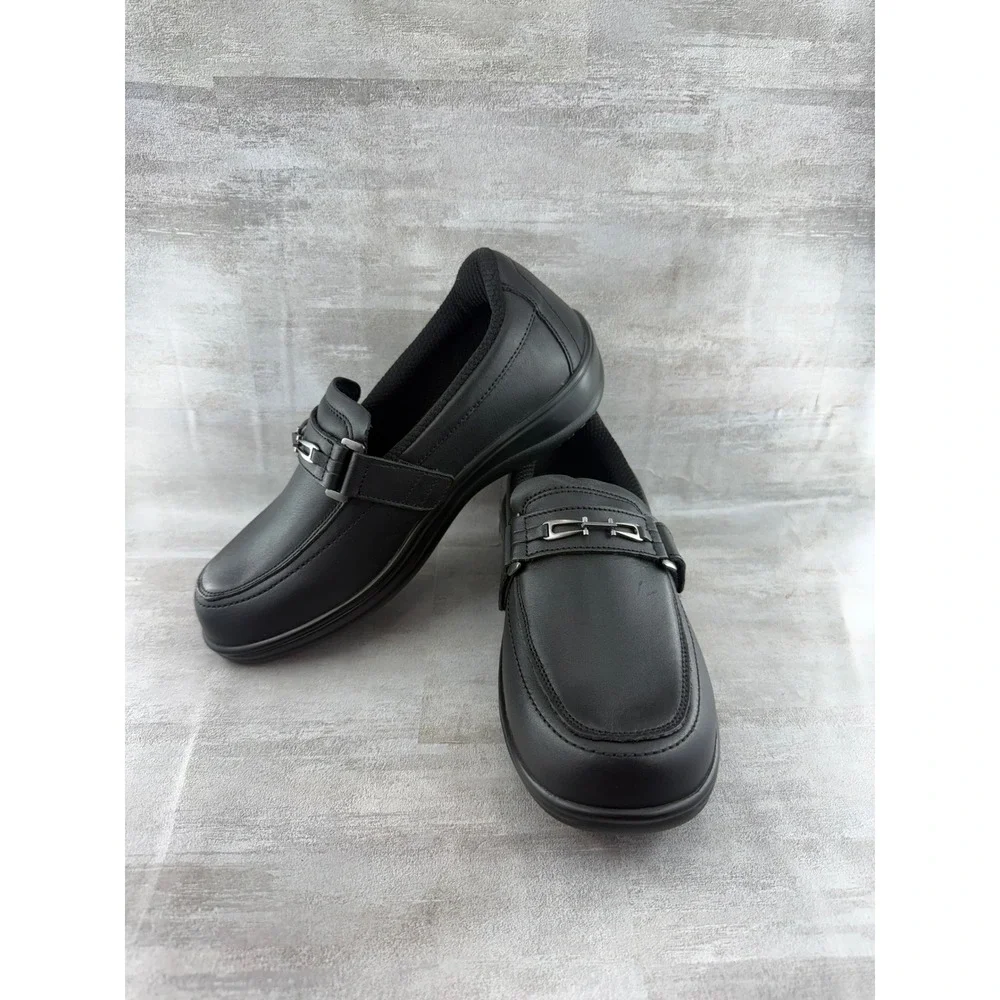 Orthofeet black leather